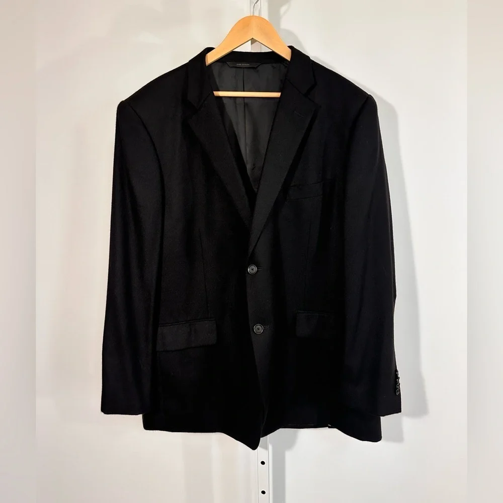 Nordstrom x Loro Piana Black Cashmere Blazer – 48R